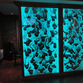 Espace d'eau - Grand format - Mur de bulles