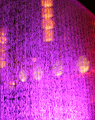 Murs de bulles fait de colonnes mauves