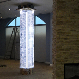 Colonne lumineuse pour agrémenter un condo