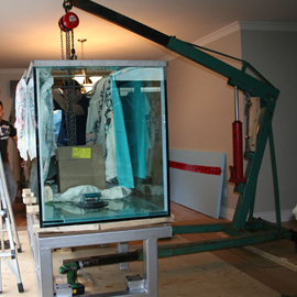 Aquarium sur mesure: installation